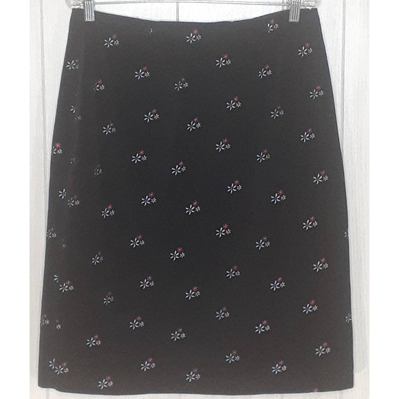 Hanna Andersson Dresses & Skirts - Hanna Andersson Black Crushed Velvet Embroidered With Flowers Lined Size 12